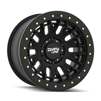 17x9 Dirty Life 9317 DT-3 Satin Black Wheel 6x5.5 (-12mm)