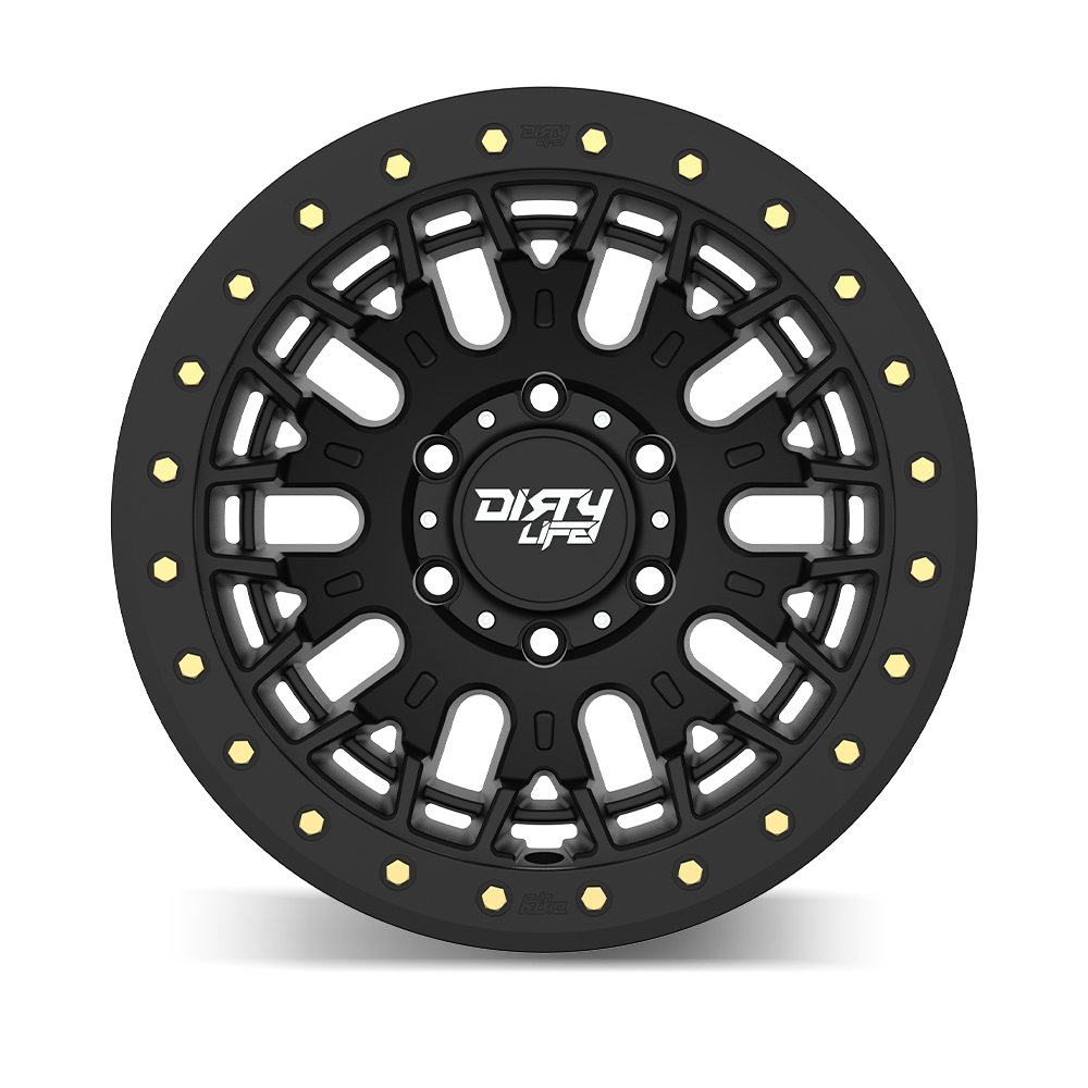 17x9 Dirty Life 9317 DT-3 Satin Black Wheel 6x5.5 (-12mm)