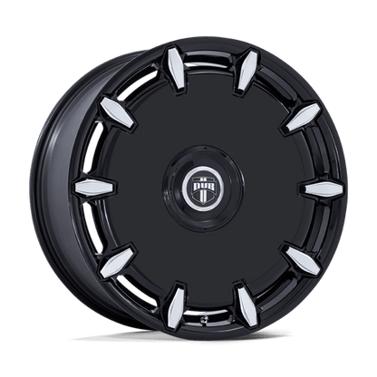24x10 Dub DC271 Cheef Gloss Black Milled Wheel 6x135/6x5.5 (30mm)