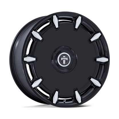 24x9 Dub DC271 Cheef Gloss Black Milled Wheel Blank (15mm)