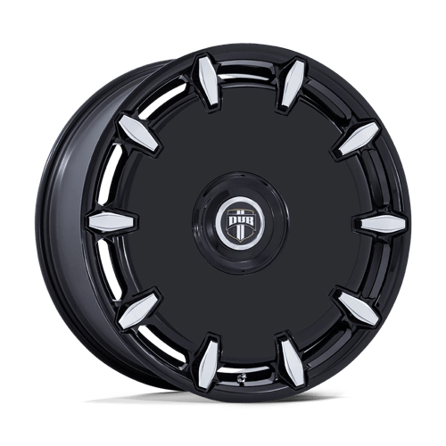 24x9 Dub DC271 Cheef Gloss Black Milled Wheel 5x115/5x120 (15mm)