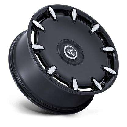 24x9 Dub DC271 Cheef Gloss Black Milled Wheel 5x115/5x120 (15mm)