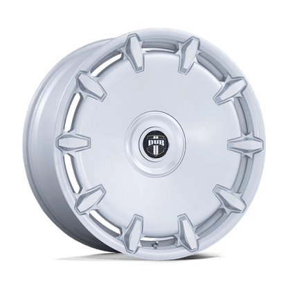 24x10 Dub DC271 Cheef Silver Machined Wheel Blank (18mm)