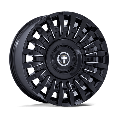 22x9 Dub DC272 Honcho Gloss Black Milled Wheel Blank (15mm)