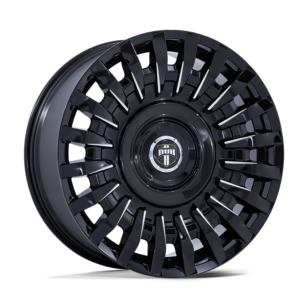 24x10 Dub DC272 Honcho Gloss Black Milled Wheel Blank (18mm)