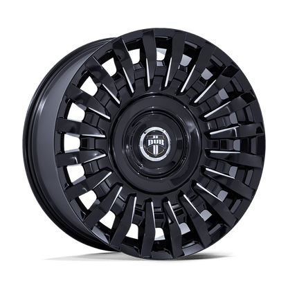 24x10 Dub DC272 Honcho Gloss Black Milled Wheel Blank (18mm)
