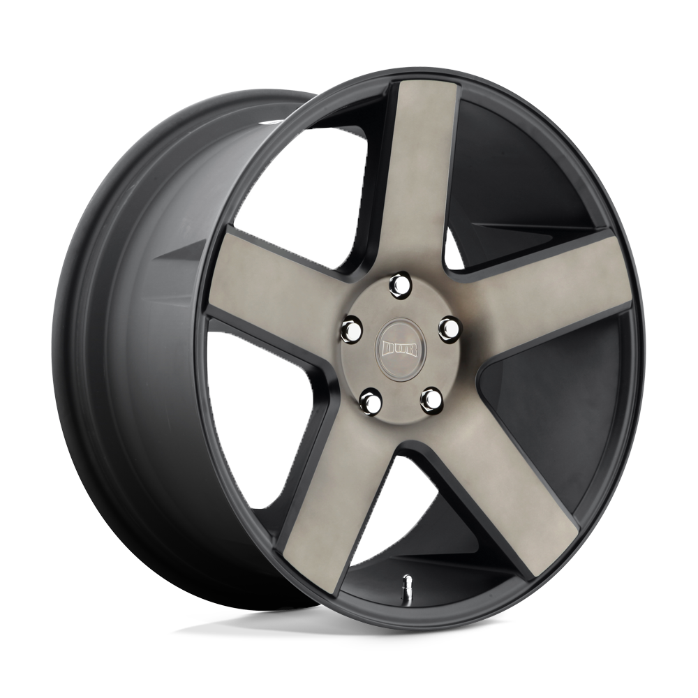 22x8.5 DUB S116 BALLER MATTE BLACK DOUBLE DARK TINT Wheel 5x4.5 (38mm)