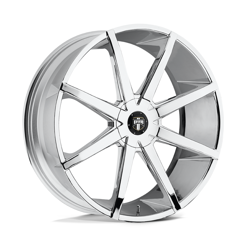 22x9.5 DUB S201 PUSH CHROME PLATED Wheel 6x135/6x5.5 (25mm)
