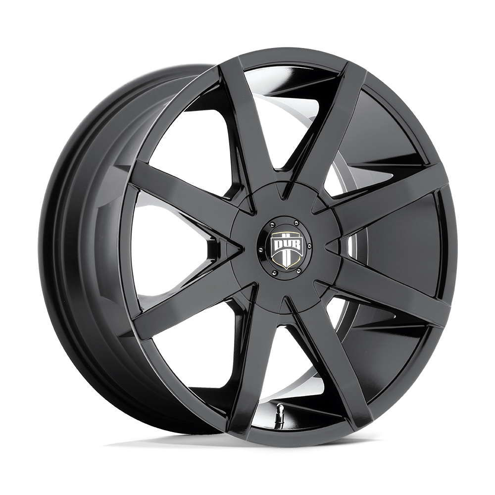 20x8.5 DUB S110 PUSH GLOSS BLACK Wheel 5x108/5x4.5 (45mm)
