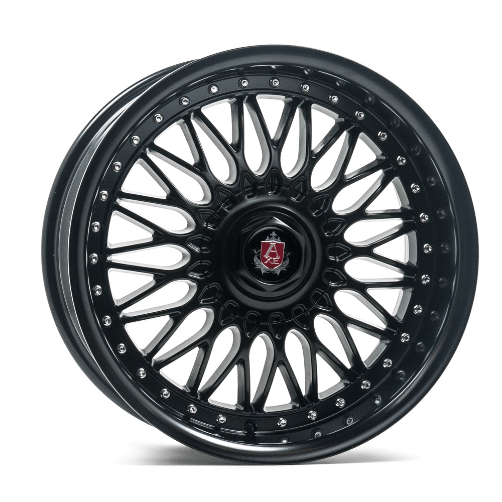 18x8 Axe EX10 Satin Black Wheels Blank (40mm) Set of 4