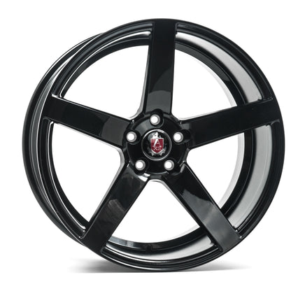 20x9 Axe EX18 Black And Polished Face Wheels 5x120 (25mm) Set of 4