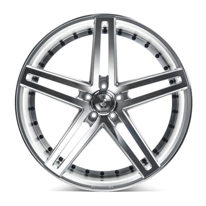 20x10 Axe EX20 Silver Wheels Blank (42mm) Set of 4