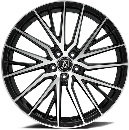 22x9 Axe EX40 Black And Polished Face Wheel Blank (35mm)