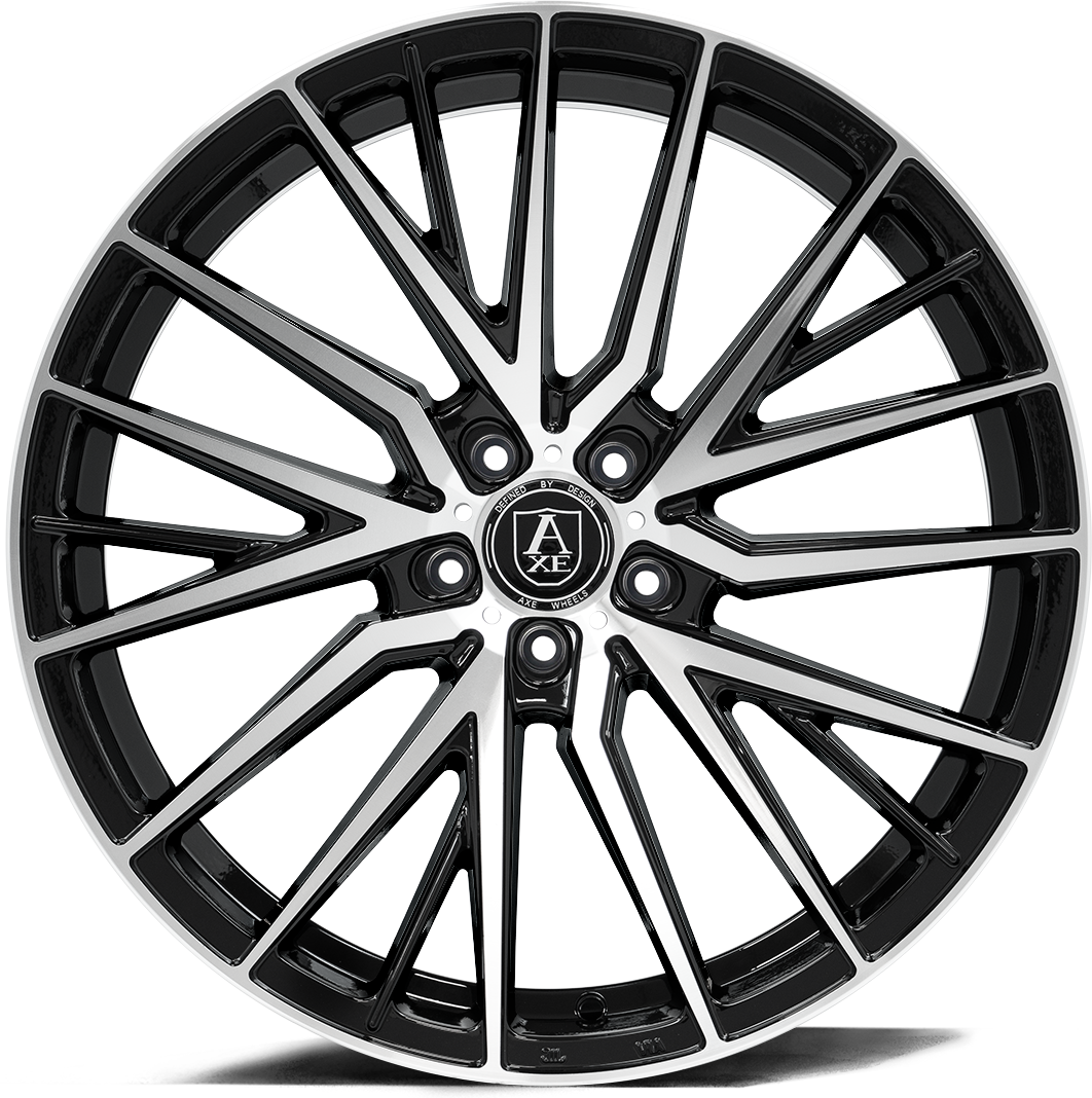 22x9 Axe EX40 Black And Polished Face Wheel Blank (35mm)