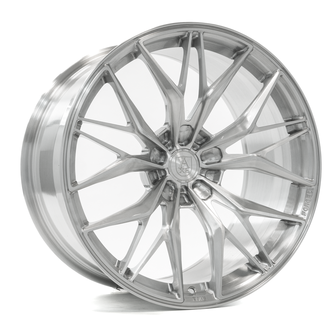 20x11 Axe Wheels EX55-RF Silver FORGED Wheel 5x4.25 (38-48mm)