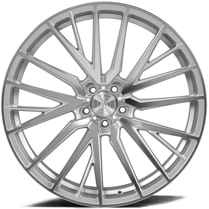 20x8.5 Axe EX40 Silver Wheels Blank (40mm) Set of 4