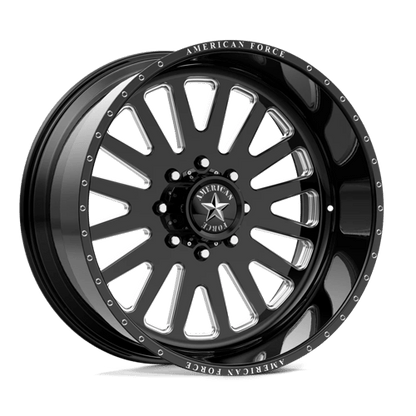 22x11 American Force AFW F20 Atom Gloss Black Mach FORGED SS Wheel 8x170 (0mm)