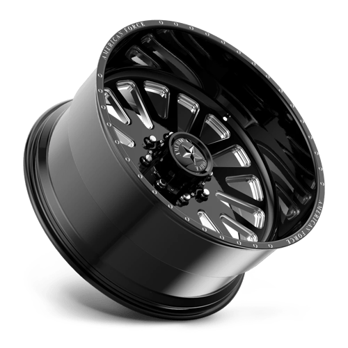 22x11 American Force AFW F20 Atom Gloss Black Mach FORGED SS Wheel 8x170 (0mm)
