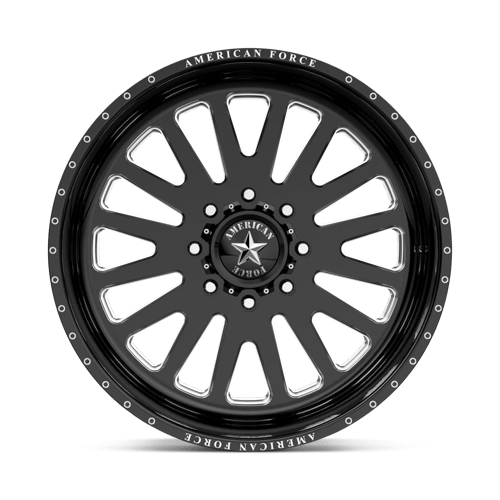 20x10 American Force AFW F20 Atom Gloss Black Mach FORGED SS Wheel 6x5.5 (-25mm)