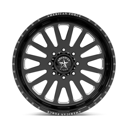 20x10 American Force AFW F20 Atom Gloss Black Mach FORGED SS Wheel 6x5.5 (-25mm)