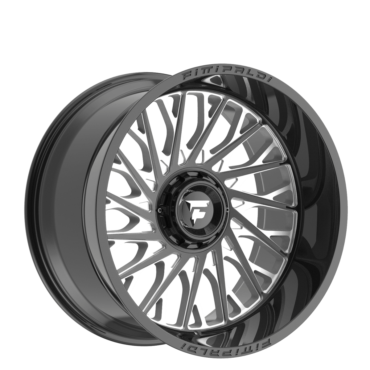 20x9 Fittipaldi Offroad FA08BM Gloss Black Milled Wheel 5x5.5/5x150 (18mm)