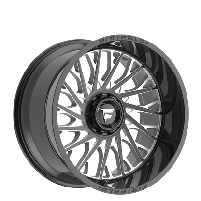 20x9 Fittipaldi Offroad FA08BM Gloss Black Milled Wheel 6x135/6x5.5 (18mm)