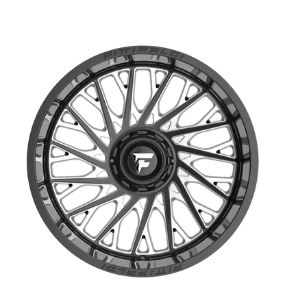 20x9 Fittipaldi Offroad FA08BM Gloss Black Milled Wheel 5x5.5/5x150 (18mm)