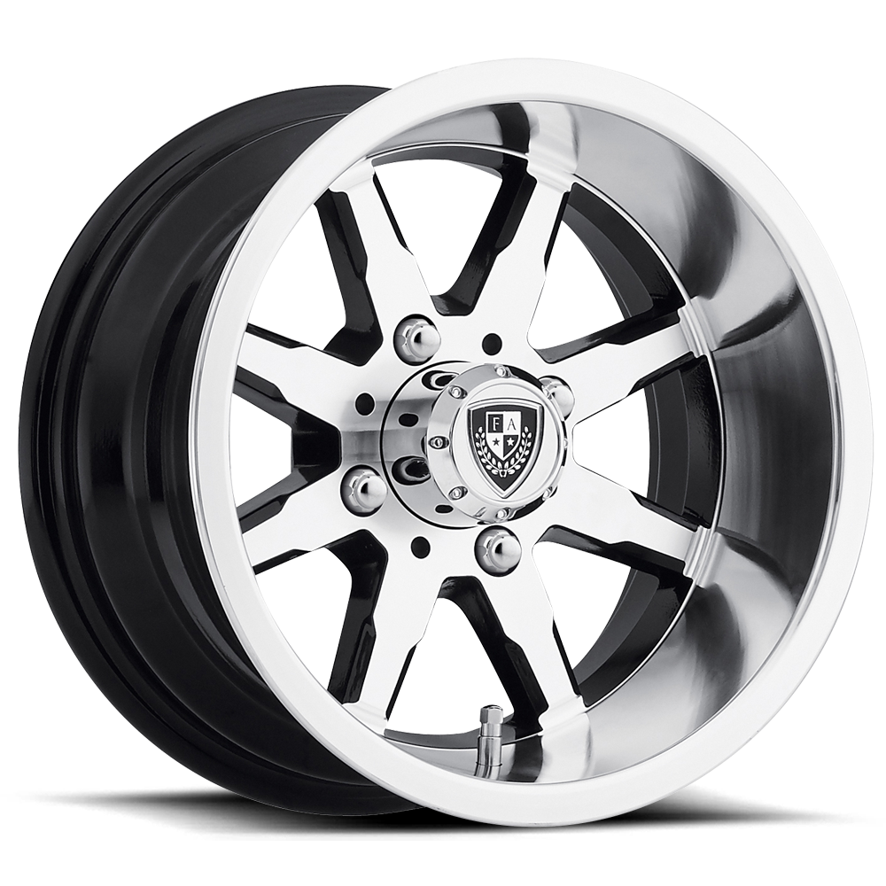 12x6 Fairway Alloys FA142 SHIFT Machined Gloss Black Wheel 4x101.6/4x4 (-30mm)