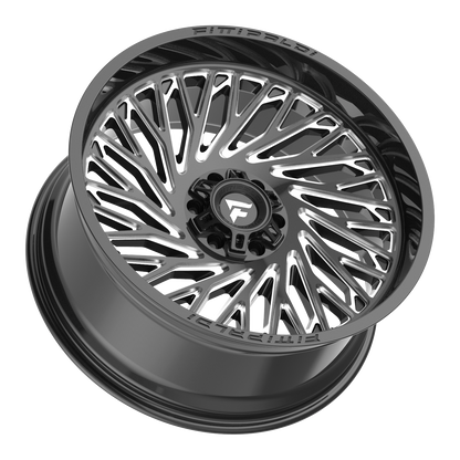 24x10 Fittipaldi Offroad FA15BM Gloss Black Milled Wheel 6x135/6x5.5 (0mm)