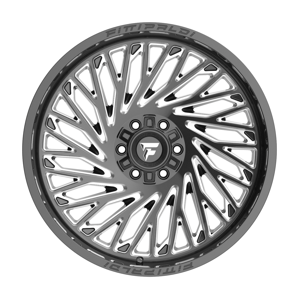 24x10 Fittipaldi Offroad FA15BM Gloss Black Milled Wheel 6x135/6x5.5 (0mm)
