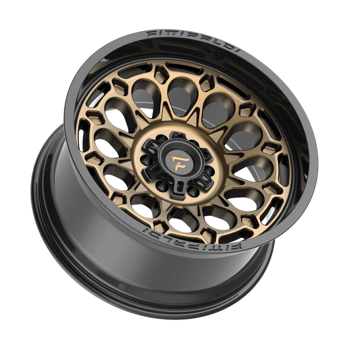 20x10 Fittipaldi Offroad FA22ZB Gloss Bronze Gloss Black Lip Wheel 8x170 (-19mm)