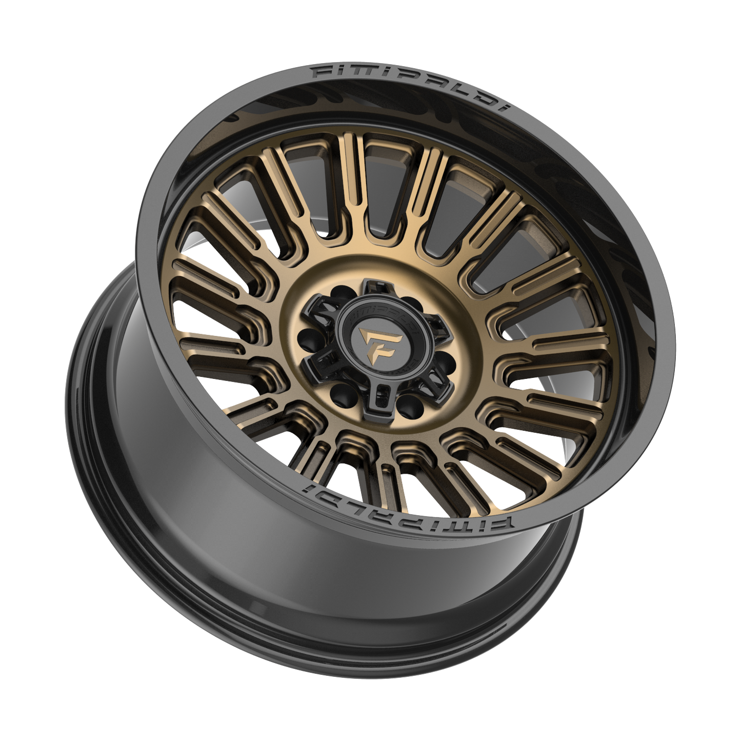 20x10 Fittipaldi Offroad FA24ZB Gloss Bronze Black Lip Wheel 6x135/6x5.5 (-19mm)