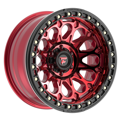 20x10 Fittipaldi Offroad FB153R Metallic Red Red Tint BEADLOCK Wheel 5x5 (-38mm)
