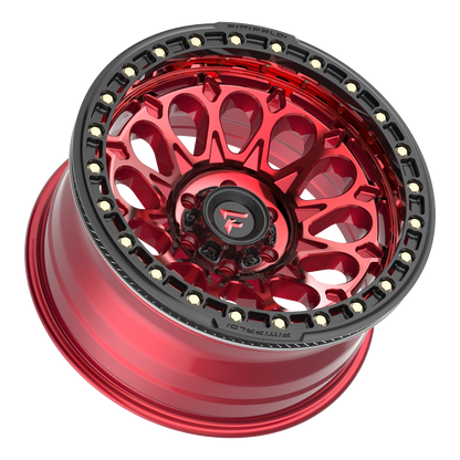 20x10 Fittipaldi Offroad FB153R Metallic Red Red Tint BEADLOCK Wheel 5x5 (-38mm)