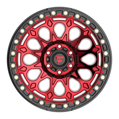 20x10 Fittipaldi Offroad FB153R Metallic Red Red Tint BEADLOCK Wheel 5x5 (-38mm)
