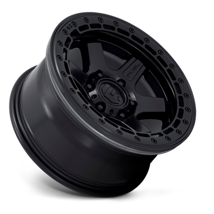 17x8.5 Fuel D122 Block BEADLOCK Matte Black Wheel 6x5.5 (0mm)