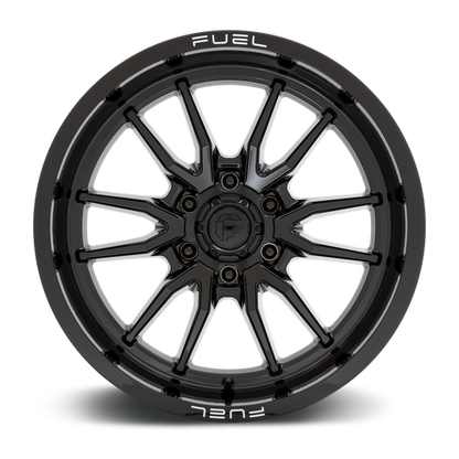 18x9 Fuel D760 CLASH Gloss Black Wheel 6x135 (1mm)