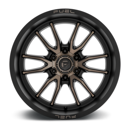 18x9 Fuel D762 CLASH Matte Black Double Dark Tint Wheel 6x5.5 (-12mm)