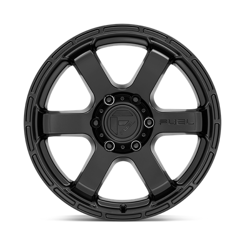 18x9 Fuel D766 RUSH Satin Black Wheel 6x4.5 (20mm)