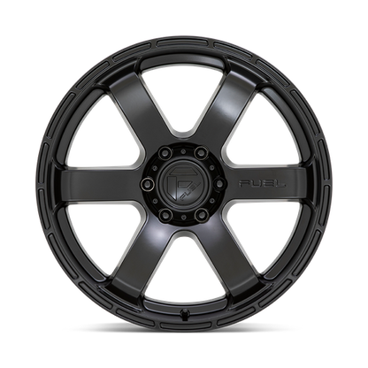 20x9 Fuel D766 RUSH Satin Black Wheel 6x5.5 (1mm)
