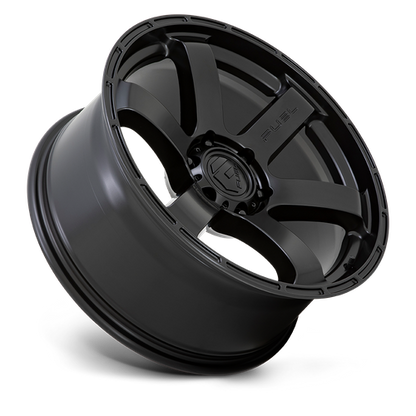 20x9 Fuel D766 RUSH Satin Black Wheel 5x5 (1mm)