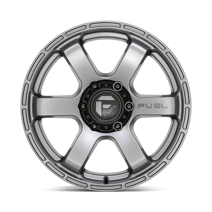 18x9 Fuel D767 RUSH Matte Gun Metal Wheel 6x5.5 (20mm)