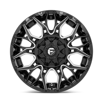 20x9 Fuel D769 TWITCH Glossy Black Milled Wheel 6x135/6x5.5 (1mm)