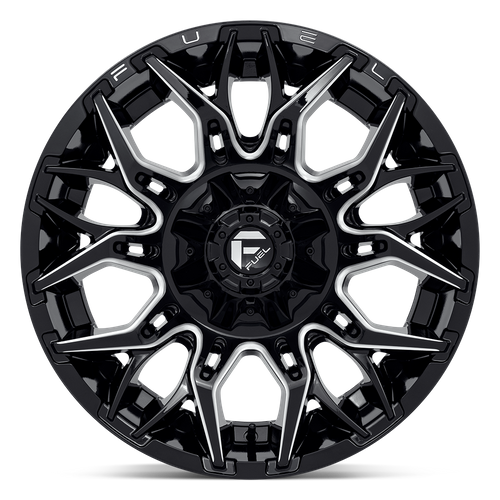 20x10 Fuel D769 TWITCH Glossy Black Milled Wheel 6x135/6x5.5 (-18mm)