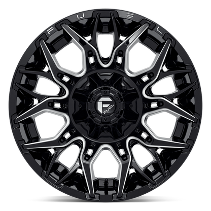 20x10 Fuel D769 TWITCH Glossy Black Milled Wheel 6x135/6x5.5 (-18mm)