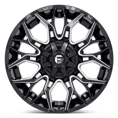 22x10 Fuel D769 TWITCH Glossy Black Milled Wheel 8x170 (-18mm)