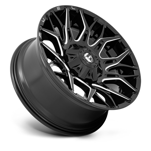 20x10 Fuel D769 TWITCH Glossy Black Milled Wheel 8x180 (-18mm)