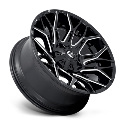 22x10 Fuel D769 TWITCH Glossy Black Milled Wheel 8x170 (-18mm)