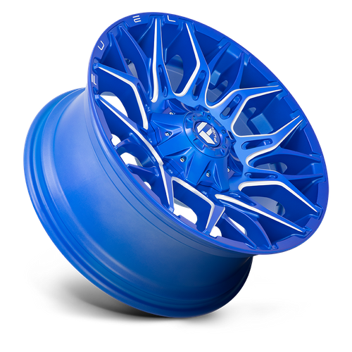20x10 Fuel D770 TWITCH Anodized Blue Milled Wheel 8x6.5 (-18mm)