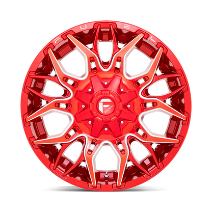20x10 Fuel D771 TWITCH Candy Red Milled Wheel 8x170 (-18mm)